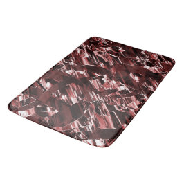 Oordning av sönderdelade eller dåligt skurna röda  badrumsmatta