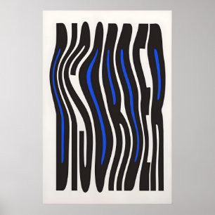 Oordning Typography Tryck Modern Bauhaus Optisk