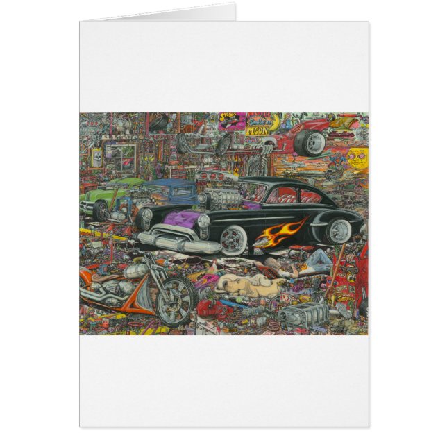 Oorganiserad salighet hälsningskort (Framsidan)