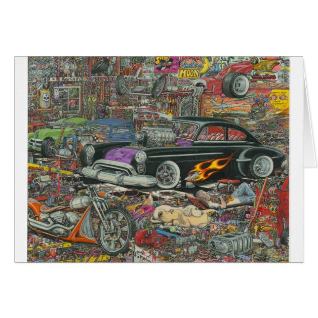 Oorganiserad salighet hälsningskort (Framsidan Horizontal)