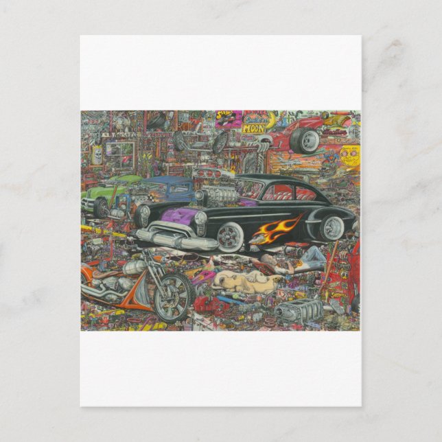 Oorganiserade blickar vykort (Framsida)