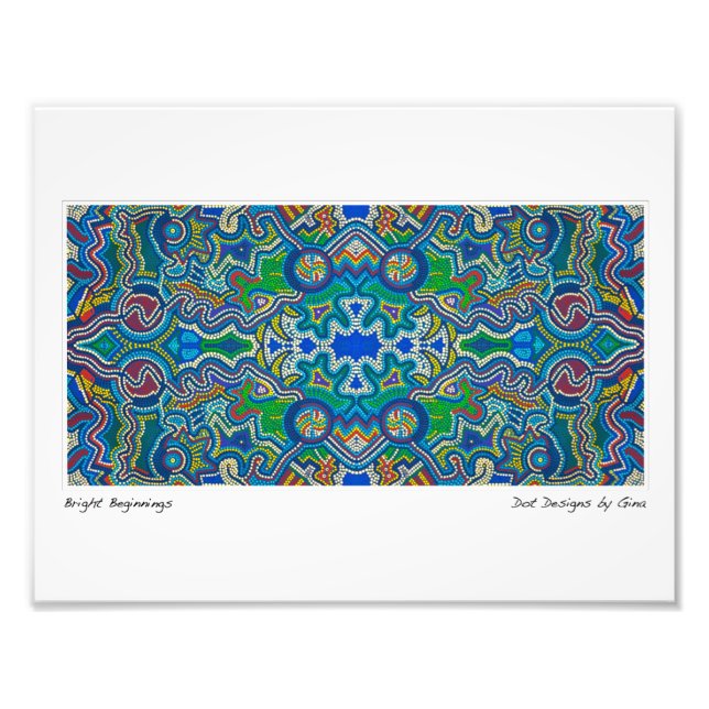 Ooriginalinspirerad punktdesign av Gina Fototryck (Framsidan)