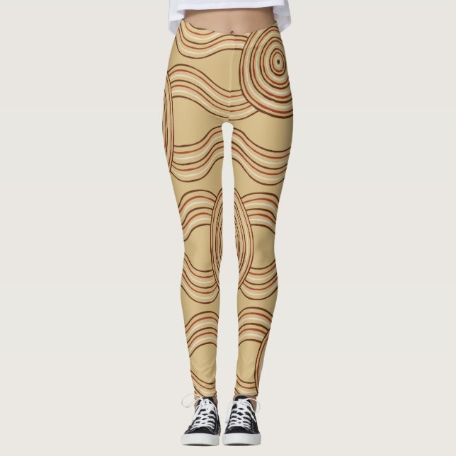 Ooriginell konsjord leggings (Framsida)