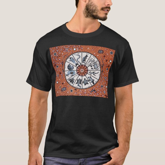 Ooriginella stjärndiagram, jord tee shirt (Framsida)