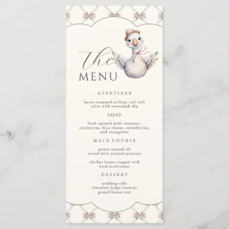 Oose Snygg Båge Babyfirande Meny