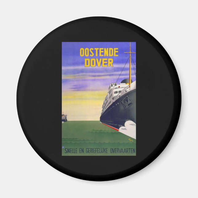 Oostende Dover Ferry Magnet (Framsidan)