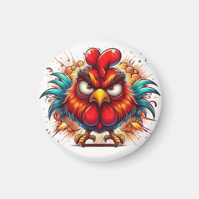 Oots the Radiant Rooster Magnet (Framsidan)