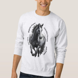 Oöverbryggad styrka lång ärmad tröja