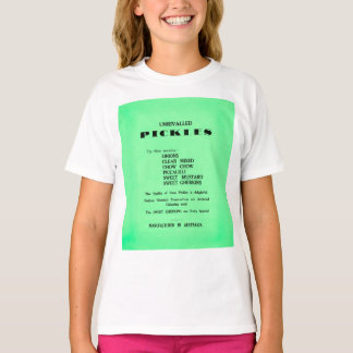 Oöverträffad Inlagd Gurka Vintage-reklam T Shirt