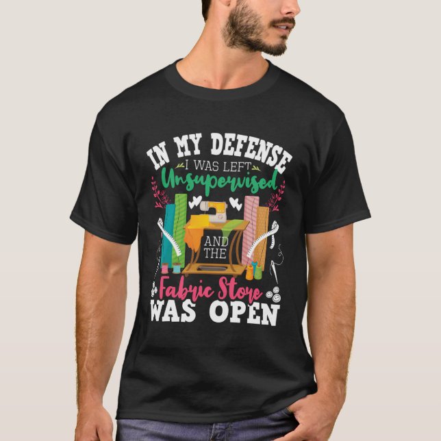 Oövervakad och Fabric Store var öppet - Sewin T Shirt (Framsida)