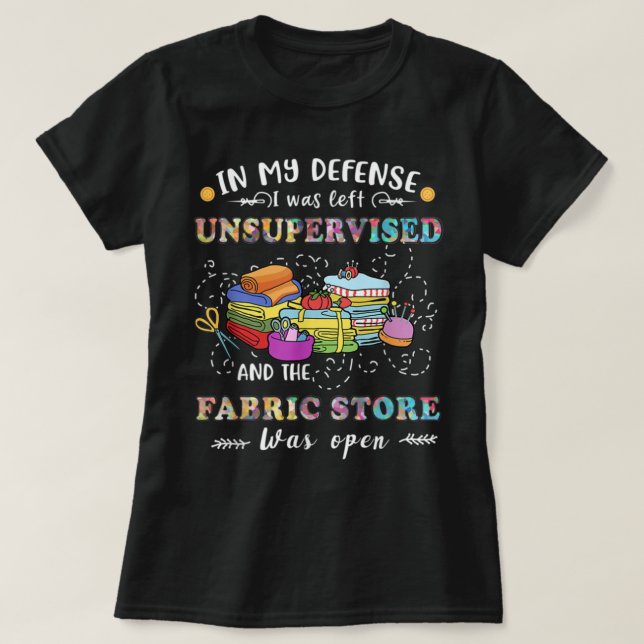 Oövervakad Quilters-lagring av oövervakad textilie T Shirt (Design framsida)