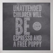 Oövervakade barn Pub Chalk Collection av M.A.