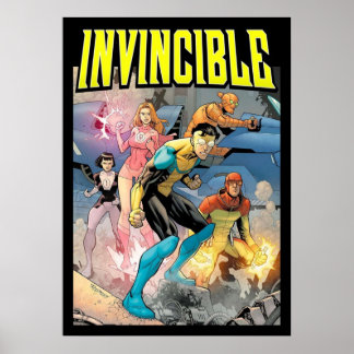 oövervinnelig tecknad poster