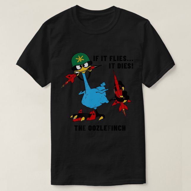 Oozlefinch ADF Luft Defence Artillery Army Fort Si T Shirt (Design framsida)
