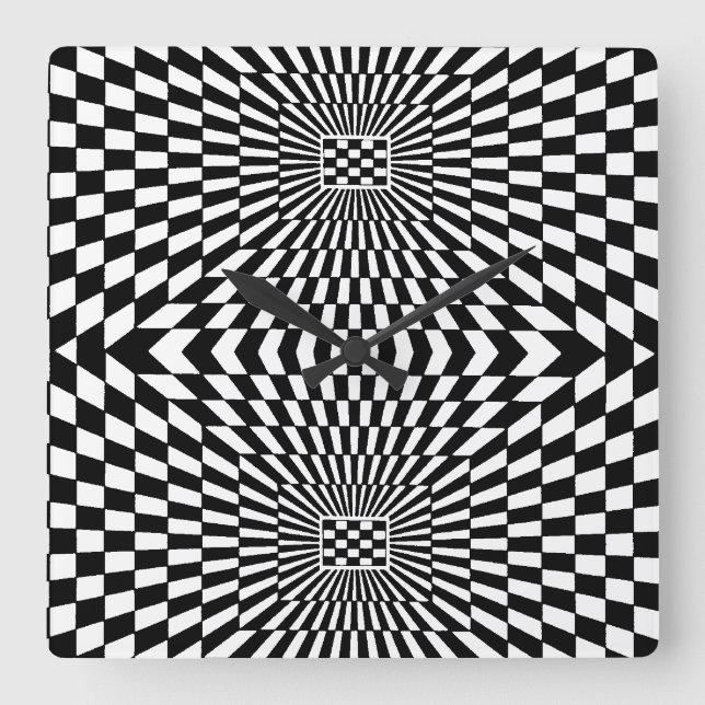 OP -Art #11 på Emporio Moffa Fyrkantig Klocka (Framsida)