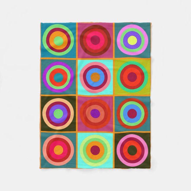 Op Art #20 Fleecefilt (Framsidan)