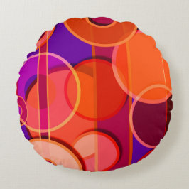 Op Art #23 Rund Kudde