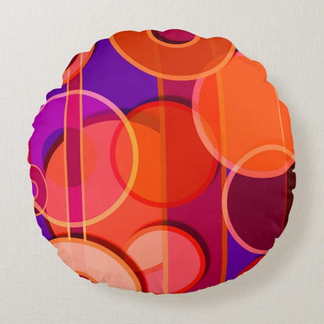 Op Art #23 Rund Kudde (Framsidan)