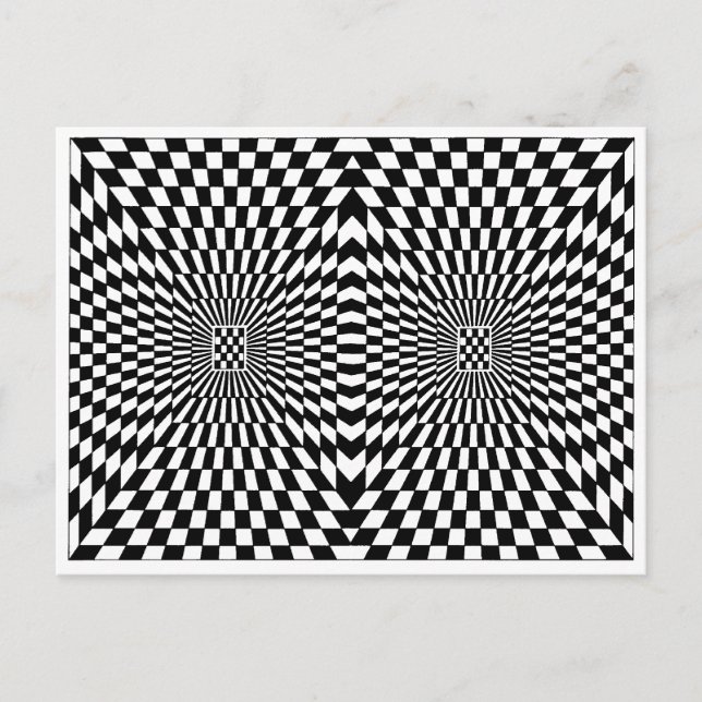 OP -Art #6 vid Emporio Moffa Vykort (Framsida)