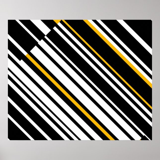 Op Art Homage to GF Diagonal Linjer Fyra Poster (Framsidan)