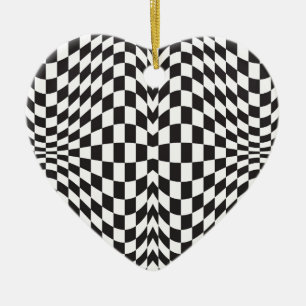 Op Art-kontroller Julgransprydnad Keramik