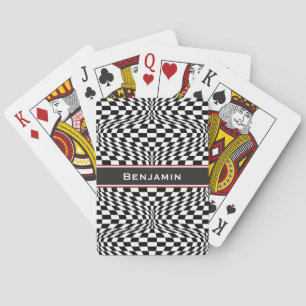 Op Art-kontroller Spel Kort
