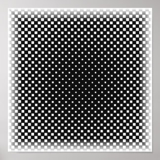 Op Art - Optisk Illusionsutskrift Poster
