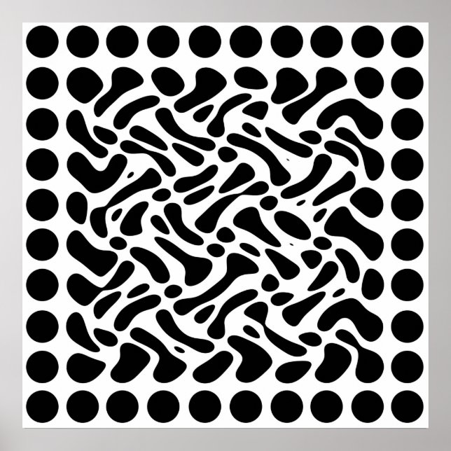 Op Art-Poster Poster (Framsidan)