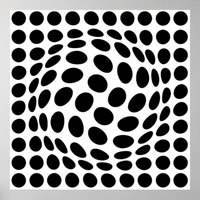 Op Art-Poster Poster (Framsidan)