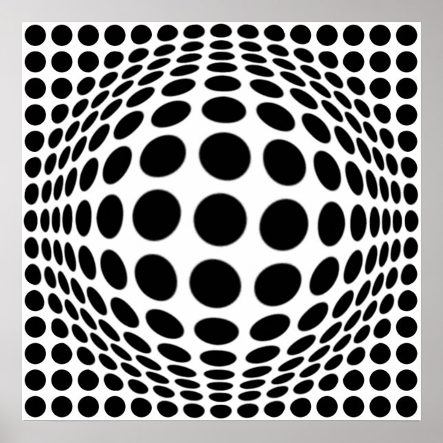 Op Art-Poster Poster (Framsidan)