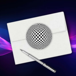 OP Art Runt Klistermärke