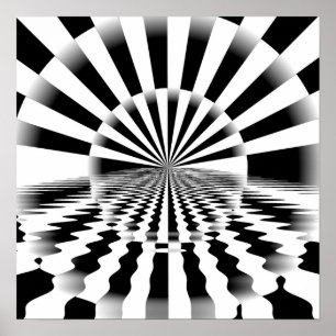 Op art solrise-poster poster