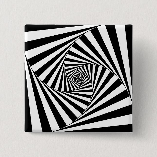 Op Art Spiral Knapp (Framsida)