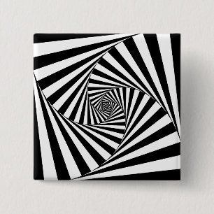 Op Art Spiral Knapp