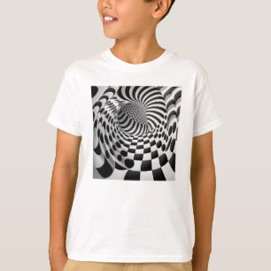 Op Art Tunnelns barn - grundläggande T-Shirt