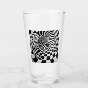 Op Art-tunnelns glastumlare Glaskopp