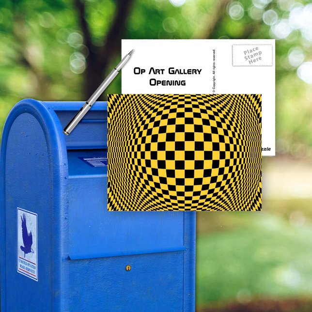 OP Art Vykort (Op Art Postcard
)