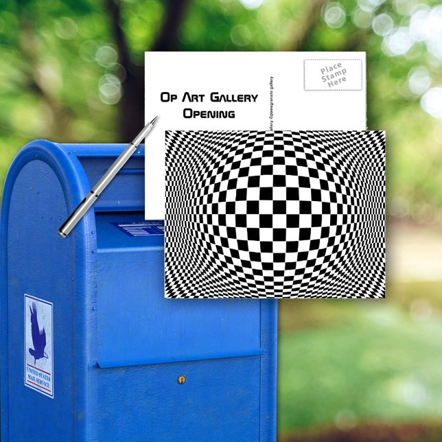 OP Art Vykort (Op Art Custom Postcard)