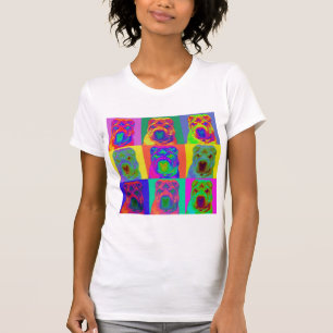 Op konst - kinesiska Shar Pei T-shirt