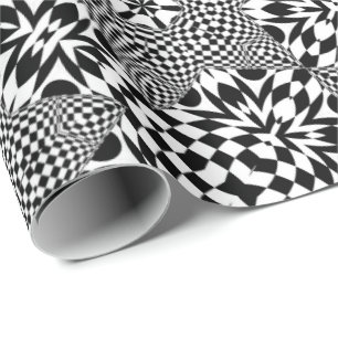 Op-Konst Prix svartvita Madhi Presentpapper