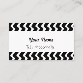 op-konst vinkar i svartvitt visitkort