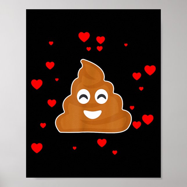 Op Valentine Emoticon Funny Valentines Day Op  Poster (Framsidan)