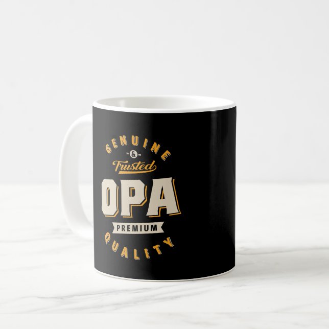 OPA-Äkta och betrodd Kaffemugg (Framsida vänster)