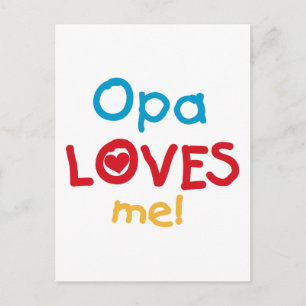 Opa älskar mig T-shirts och presenter Vykort