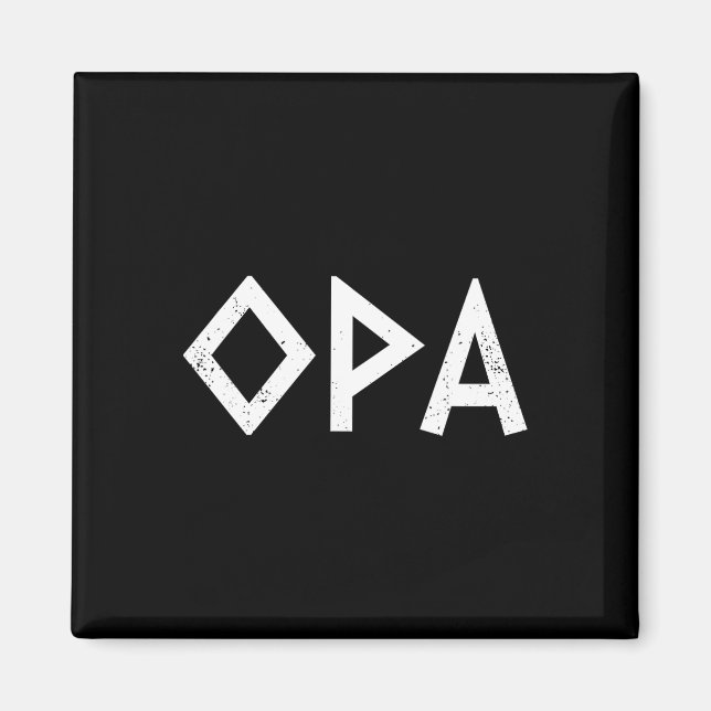 Opa Ancient Grekiska Pridet Grekiska Flagga Funny  Magnet (Framsidan)