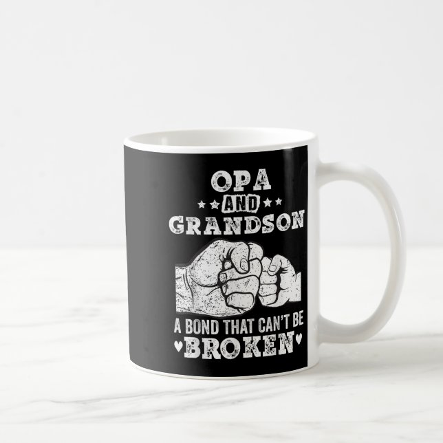 Opa And Grandson A Bond That Cant Be Broken Grandp Kaffemugg (Höger)