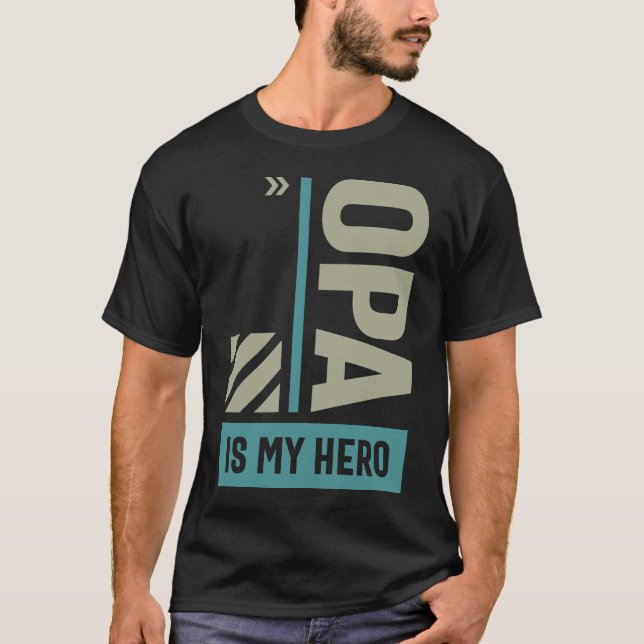 Opa är My Hero T Shirt (Framsida)