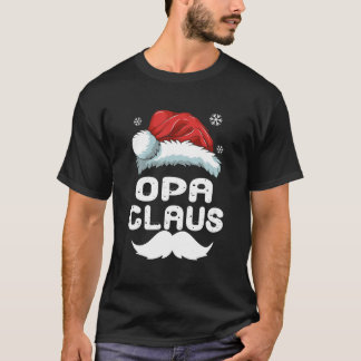 Opa Claus Matching Family jul Pajamas Julafton S T Shirt
