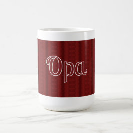 Opa Deep Red Kaffemugg