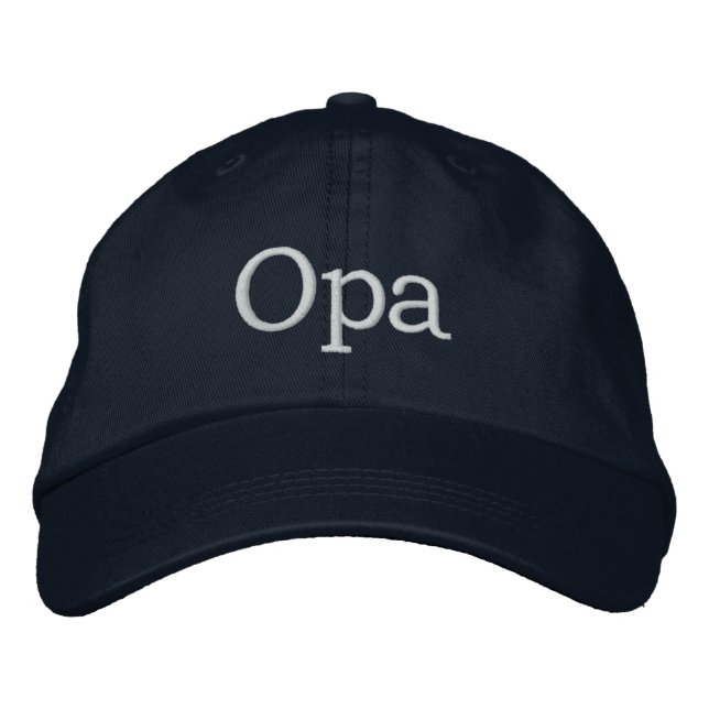 Opa Embroized Hat Broderad Keps (Framsida)